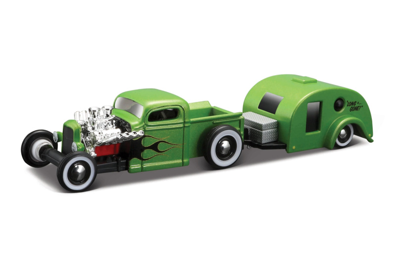 Maisto - Chevrolet Pick-up Traveler Trailer 1936, 1:64