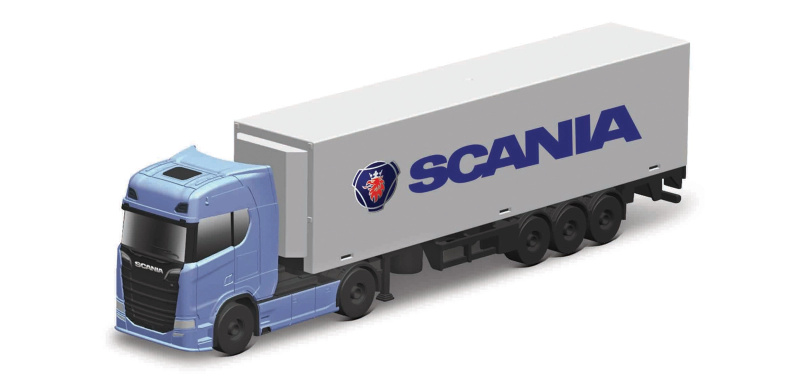 Maisto Mini pracovní stroje, Kontejnerový přívěs Scania 770S