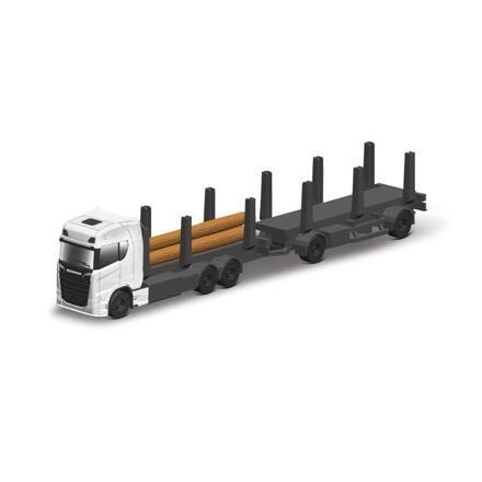 Maisto Mini pracovní stroje - Přívěs Scania 770S pro těžbu dřeva