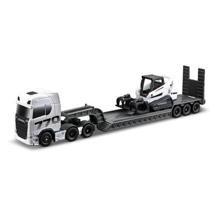 Maisto Mini pracovní stroje, Sada velkého tahače, Volvo FH16, Bobcat T590
