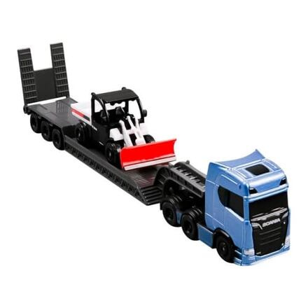 Maisto Mini pracovní stroje - Sada velkého tahače, Scania 770S, Bobcat T590 G