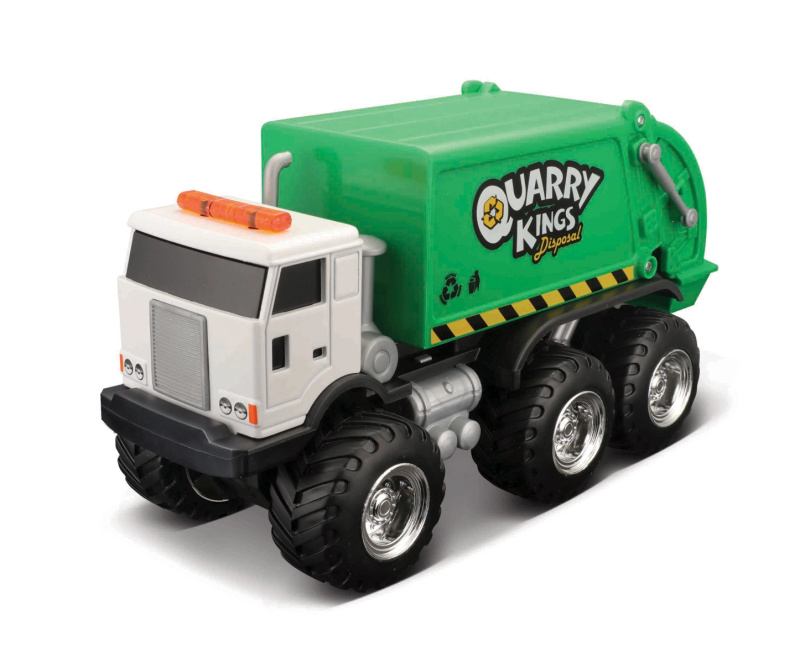 Maisto Builder Zone Quarry monsters užitkové vozy - popelářský vůz