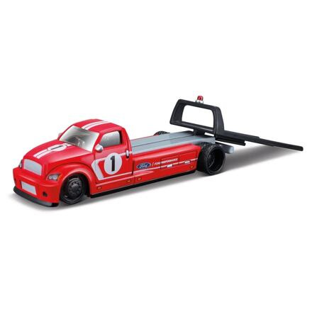 Maisto Flatbed2018 Ford GT Heritage Edition červená 1:64
