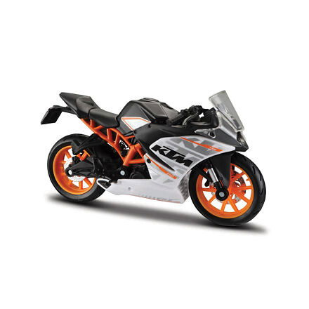Maisto Motocykl KTM RC 390, černo-stříbrno oranžová, 1:18