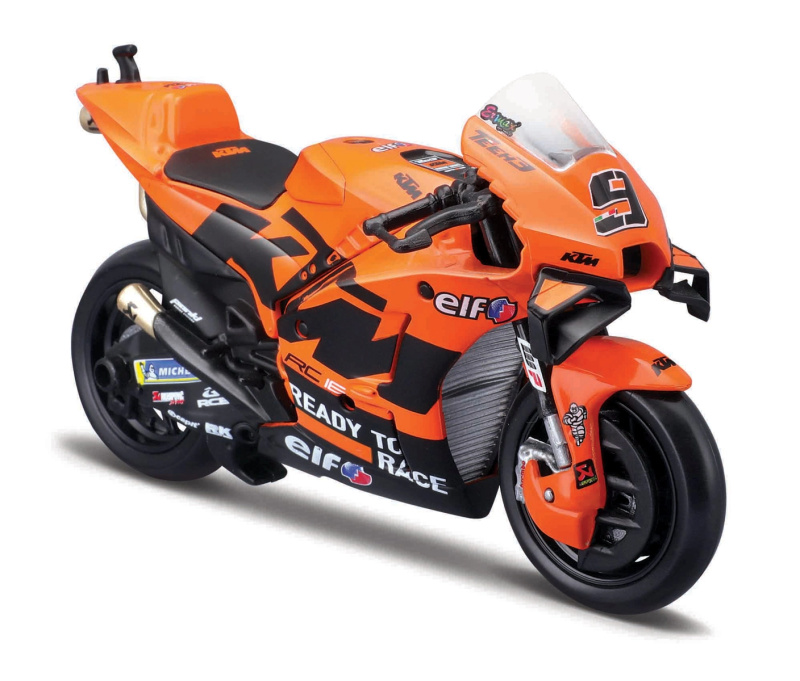 Maisto Motocykl, Tech3 KTM Factory Racing 2021, (#9 DANILO PETRUCCI), 1:18