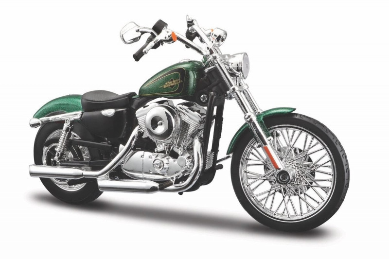 Maisto Harley Davidson 2013 XL 1200V Seventy Two zelená 1:12