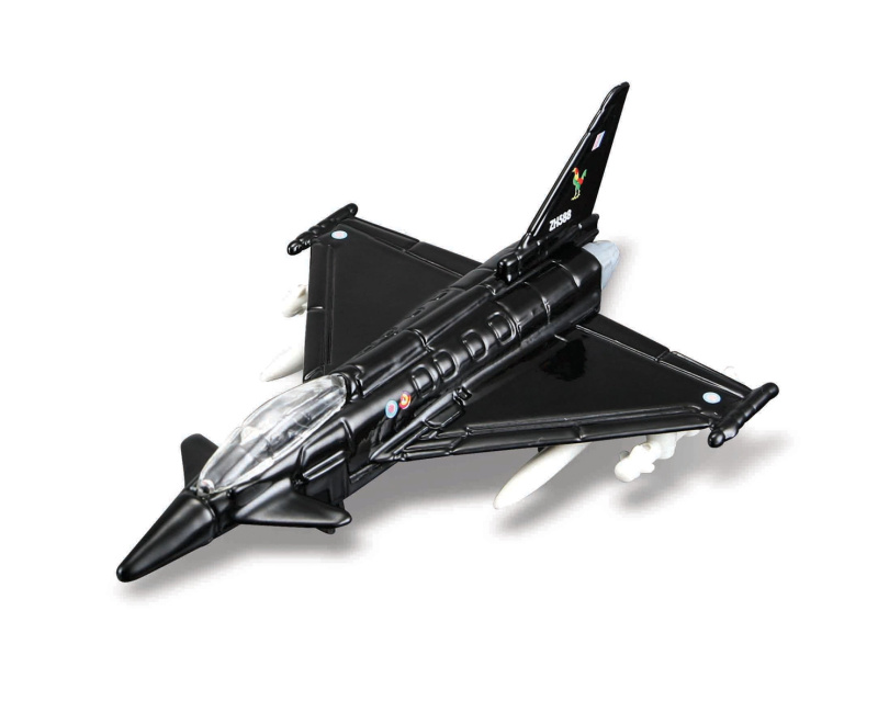Maisto - Fresh Metal Tailwinds - letadla, EF-2000 Eurofighter, černá