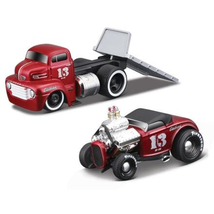 Maisto -  Ford COE Flatbed Ford Roadster 1950, 1:64