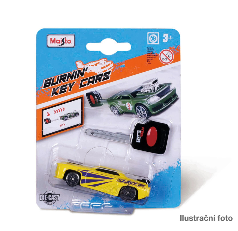 Maisto Burnin Key Cars, více druhů