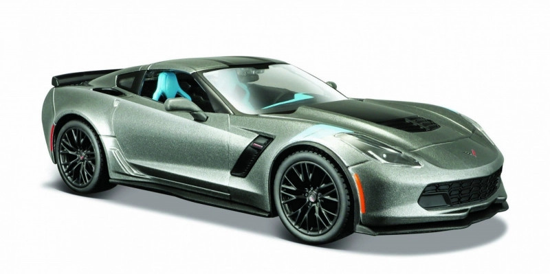 Maisto 2017 Corvette Grand Sport metal šedá 1:24