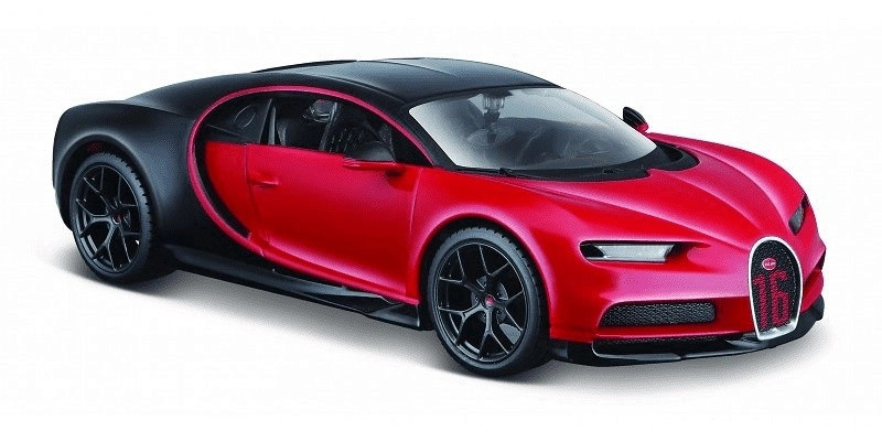 MaistoBugatti Chiron Sport červeno černá 1:24