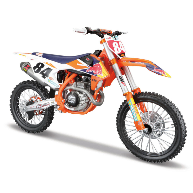 Maisto Motocykl Red Bull KTM 450 SX-F Factory Edition 2018, #84 Jeffrey Herlings, 1:6