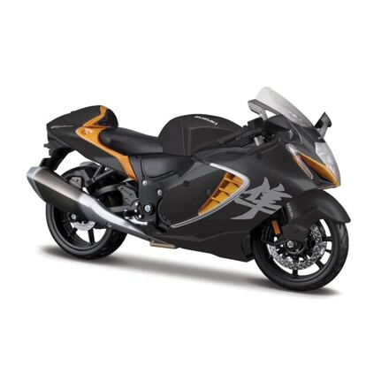 Maisto Motocykl se stojánkem Suzuki Hayabusa 2022 černo-oranžová 1:12