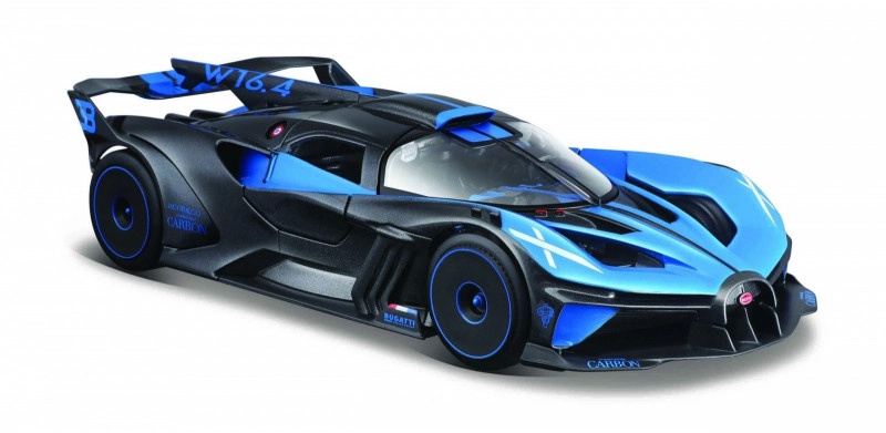 Maisto Bugatti Bolide metal černo modrá 1:24