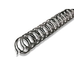 Vázací hřbet 9:16 - průměr 6 mm, 100 ks, černý