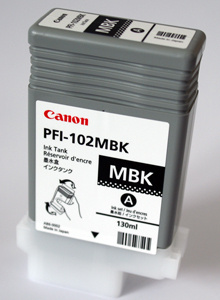 Kazeta inkoustová Canon PFI-102MB, matná černá
