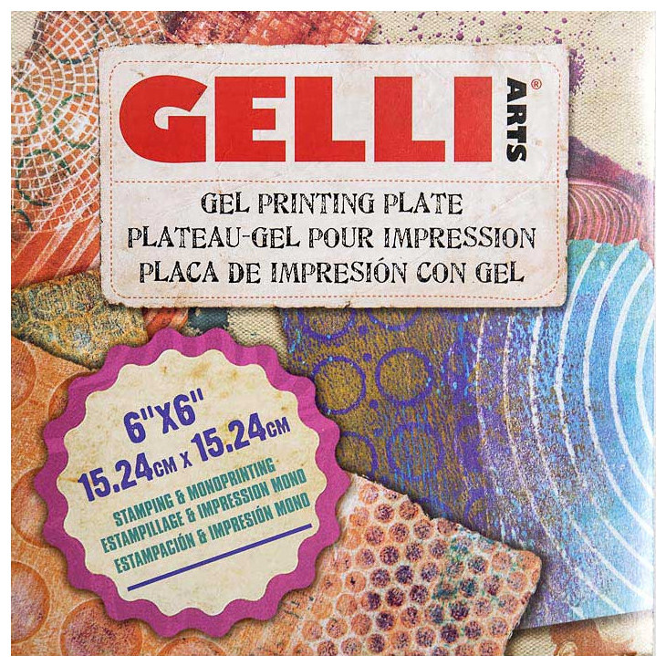 Gelli Arts Gelová podložka Gelli Plate, čtverec - VYBERTE VELIKOST - Gelová podložka Gelli Plate - 6"x6" (15,2x15,2 cm)