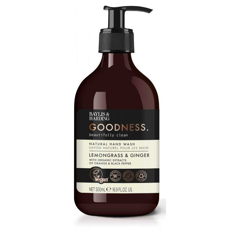 Baylis & Harding Goodness Lemongrass & Ginger přírodní tekuté mýdlo na ruce 500 ml