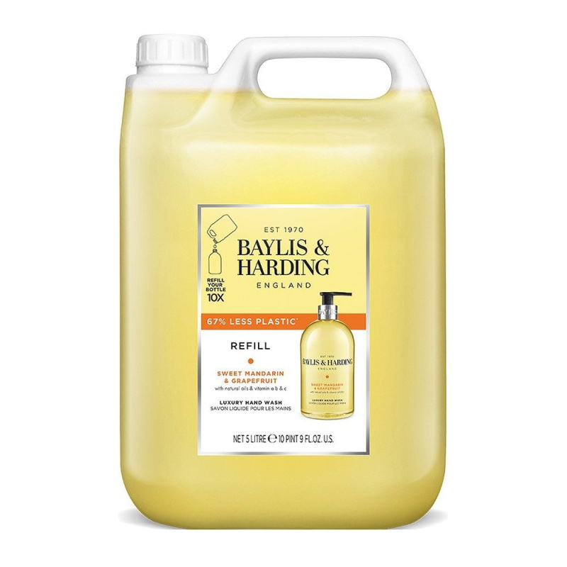 Baylis & Harding Sweet Mandarin & Grapefruit tekuté mýdlo na ruce náhradní náplň 5000 ml