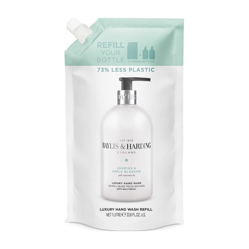 Baylis & Harding Jasmine & Apple Blossom tekuté mýdlo na ruce náhradní náplň 1000 ml