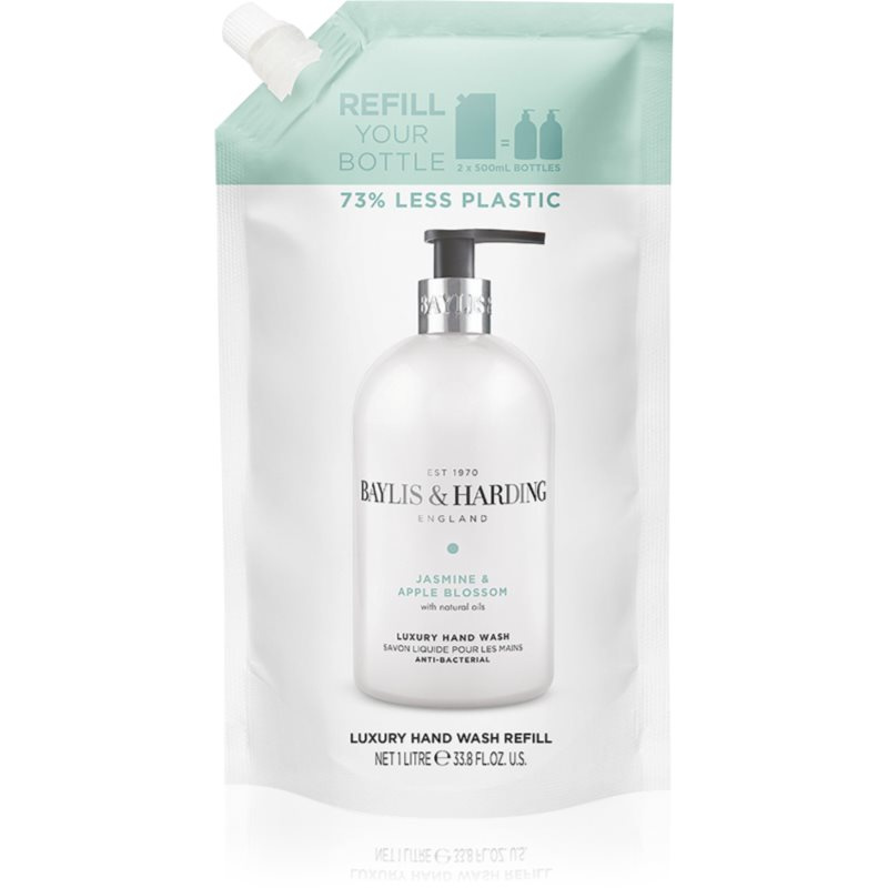 Baylis & Harding Jasmine & Apple Blossom tekuté mýdlo na ruce náhradní náplň 1000 ml