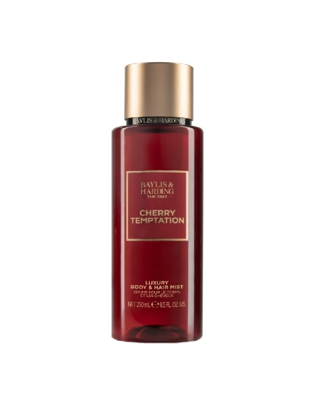 Baylis & Harding The Edit Cherry Temptation parfémovaný tělový sprej Cherry, Jasmin & Sandalwood 250 ml