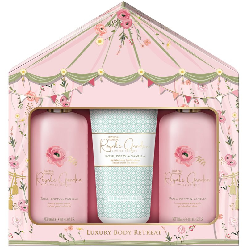 Baylis & Harding Royale Garden Rose, Poppy & Vanilla dárková sada do sprchy