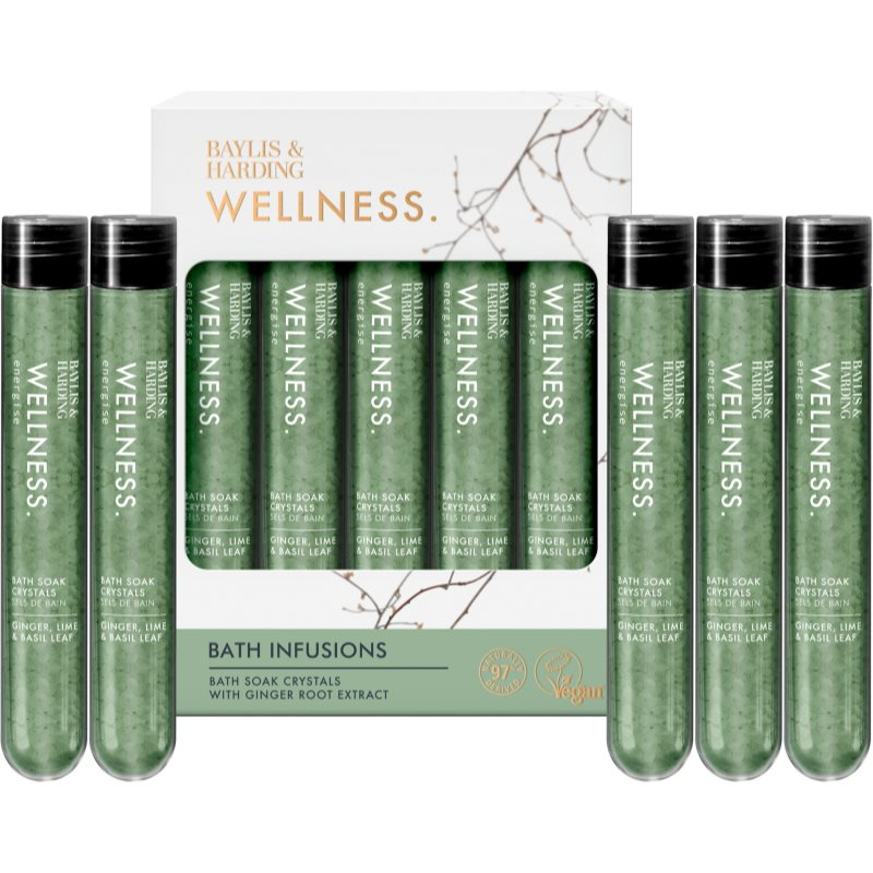 Baylis & Harding Wellness. Energise dárková sada do vany Ginger, Lime & Basil Leaf