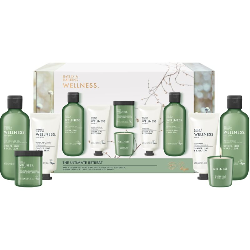 Baylis & Harding Wellness. Energise dárková sada Ginger, Lime & Basil Leaf