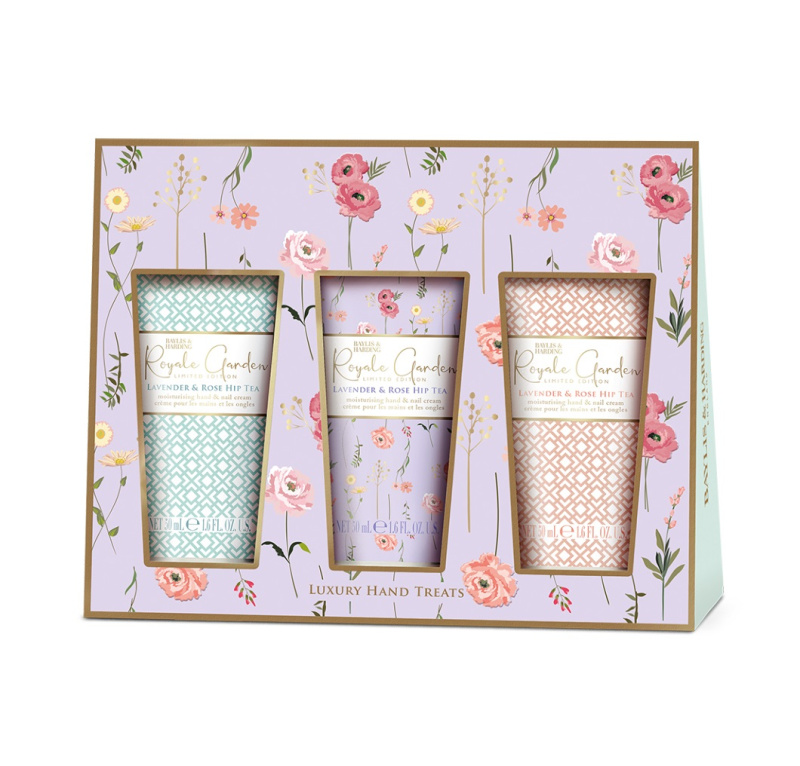 Baylis & Harding Royale Garden Lavender & Rose Hip Tea dárková sada na ruce