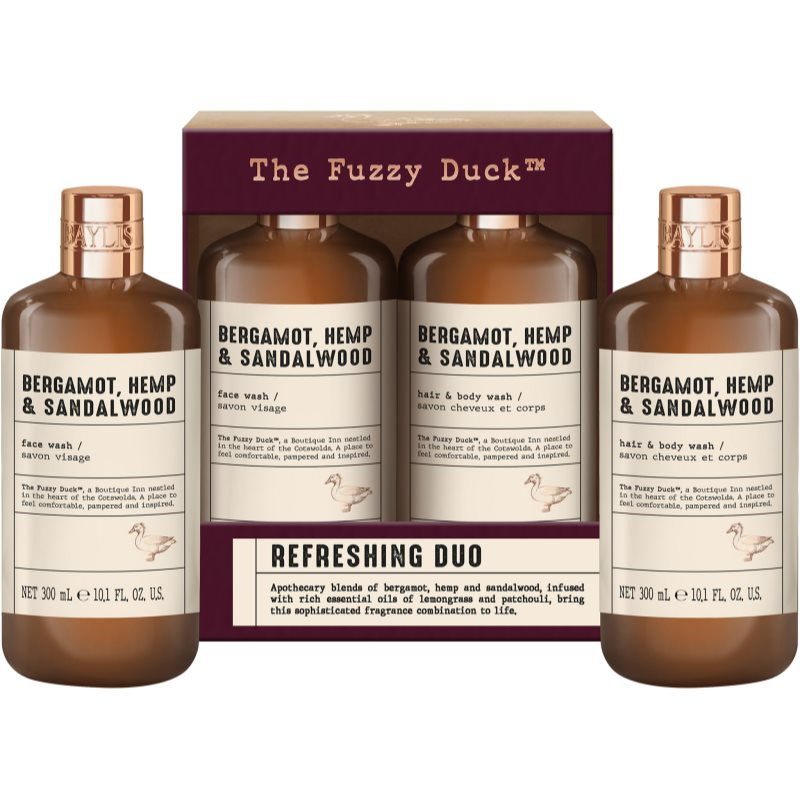 Baylis & Harding The Fuzzy Duck Bergamot, Hemp & Sandalwood dárková sada pro muže