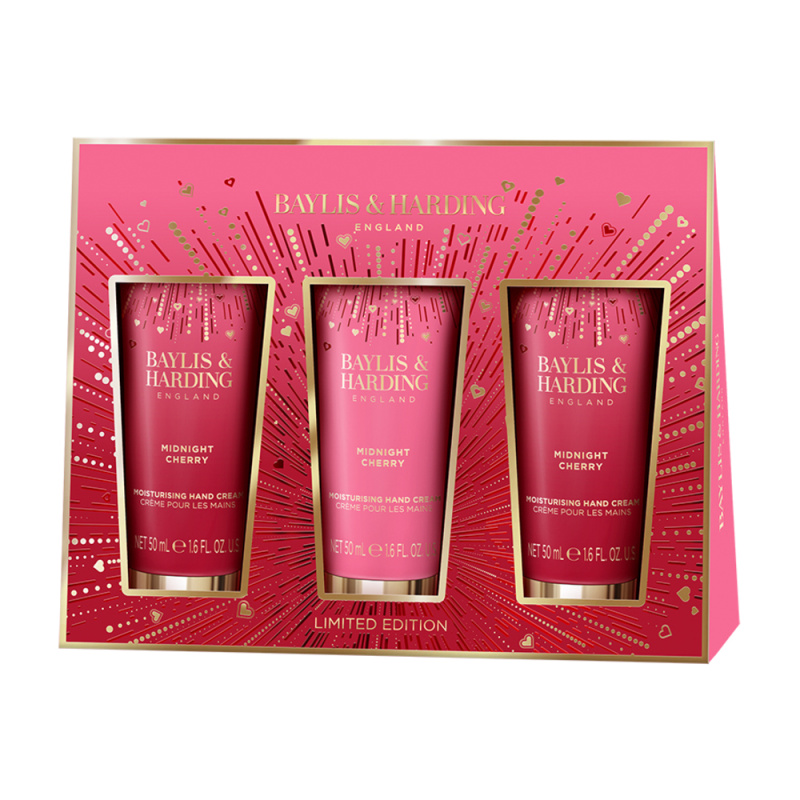Baylis & Harding Midnight Cherry dárková sada na ruce