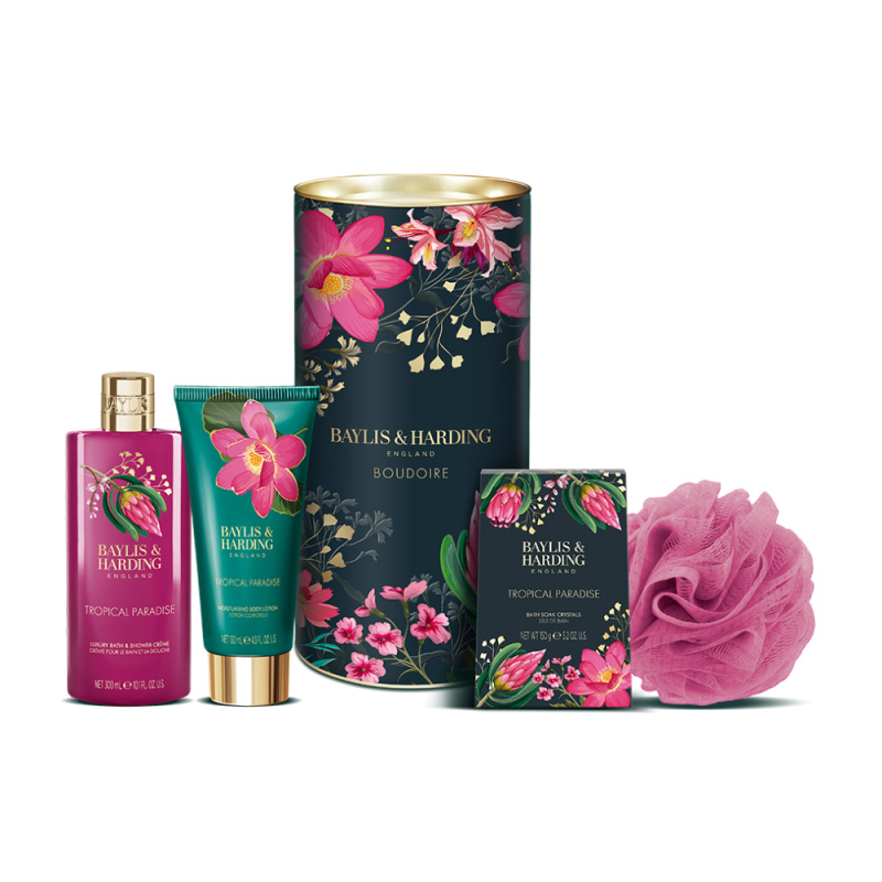 Baylis & Harding Boudoire Tropical Paradise dárková sada plechový box