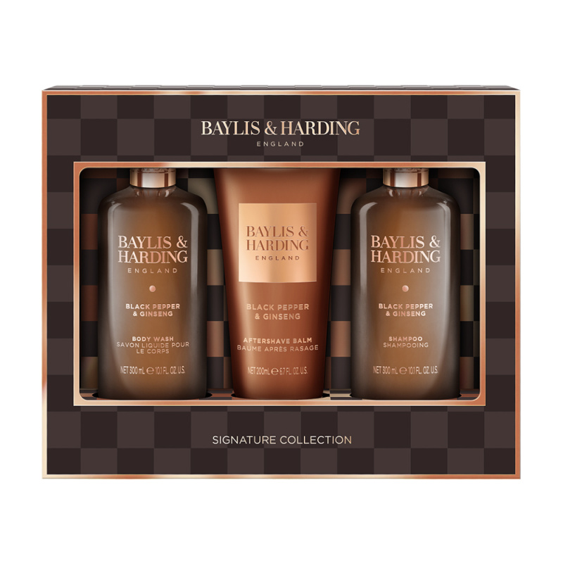 Baylis & Harding Black Pepper & Ginseng dárková sada na tělo a obličej