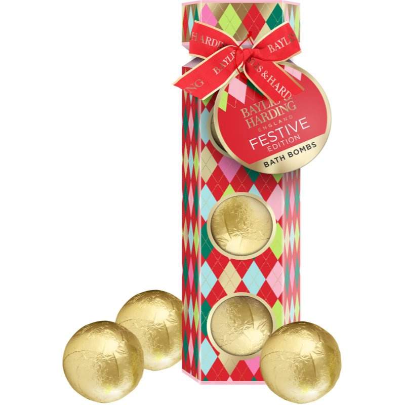 Baylis & Harding Festive Edition Luxury Bath Bomb koupelová bomba v dárkovém balení