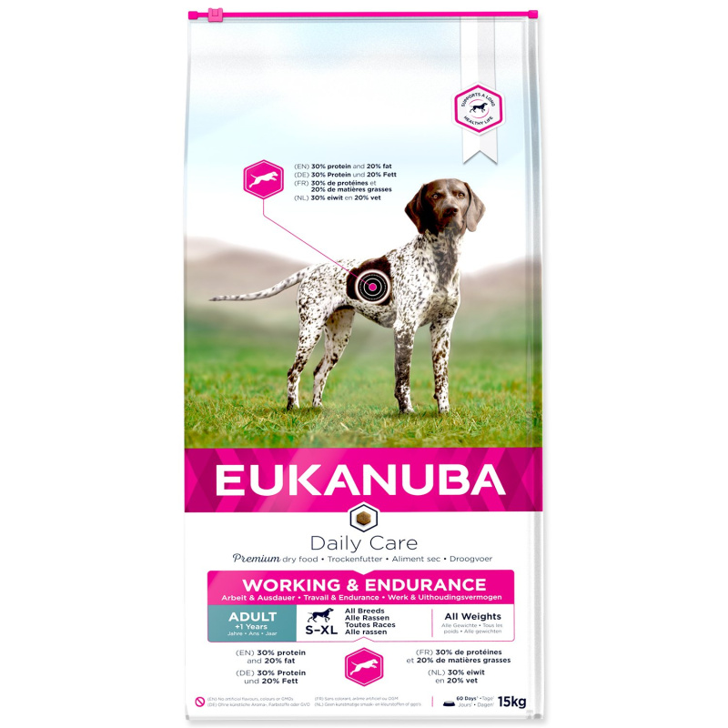 EUKANUBA Daily Care Adult Working & Endurance 15 kg