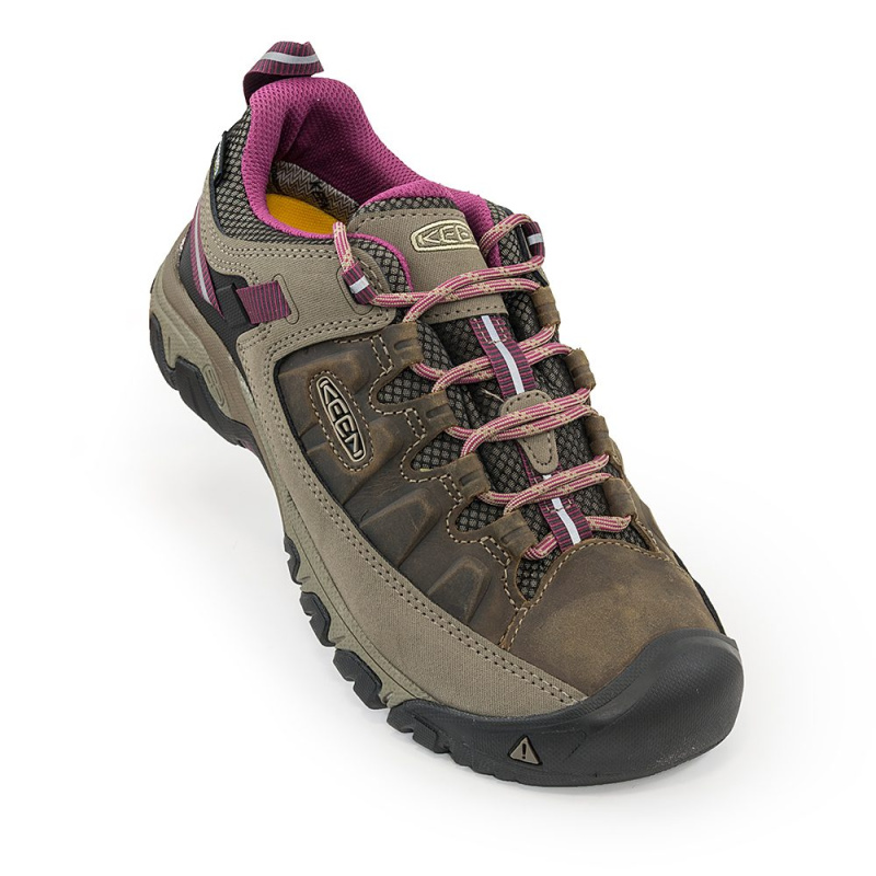 Dámské trekové boty Targhee III WP W weiss/boysenberry, Keen, 1018177, hnědá - 41