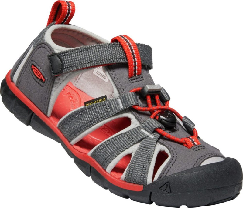 dětské sandály SEACAMP II CNX magnet/drizzle, Keen, 1022985, šedá - 36