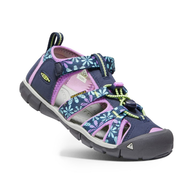Dětské sandály SEACAMP II CNX, black iris/african violet, Keen, 1025149/1025136/1025109, fialová - 39