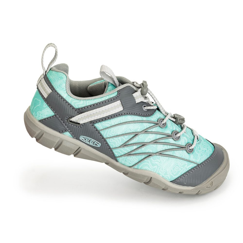 Outdoorové boty CHANDLER CNX C Drizzle/Waterfall, Keen, 1026307/1026305, tyrkysová - 25/26