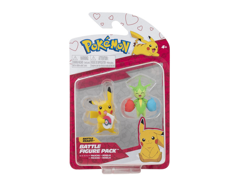 Pokémon 2ks figurkový balíček - Posalia a Valentýnský Pikachu