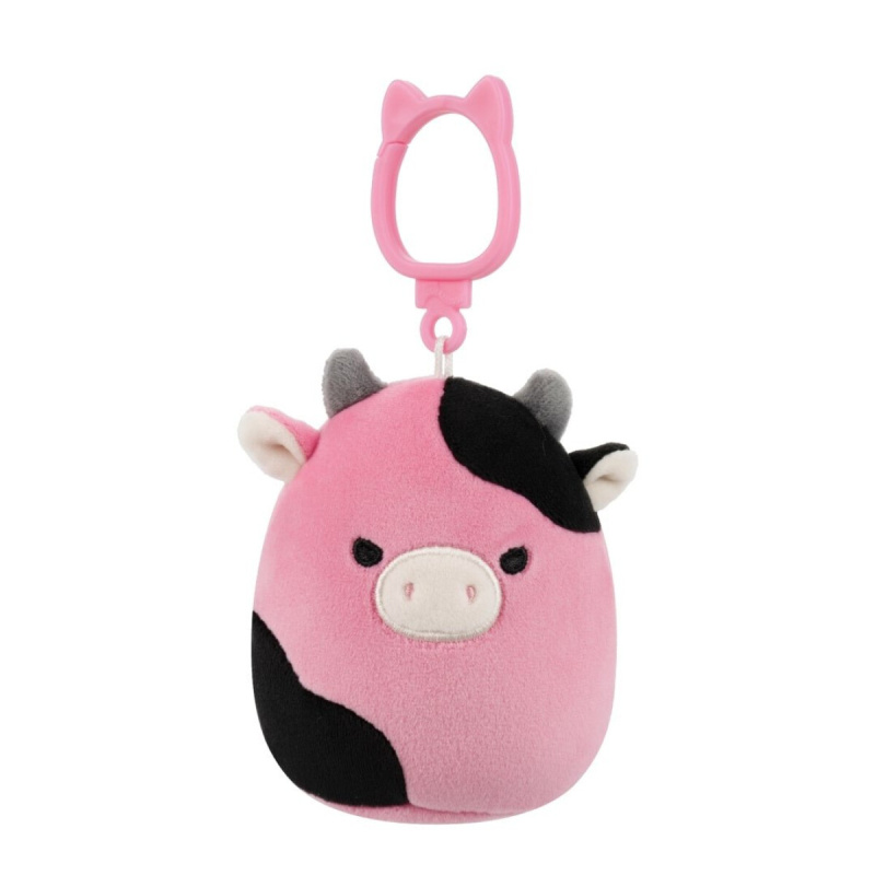 SQUISHMALLOWS Klíčenka Černo růžová kráva - Pollyanna