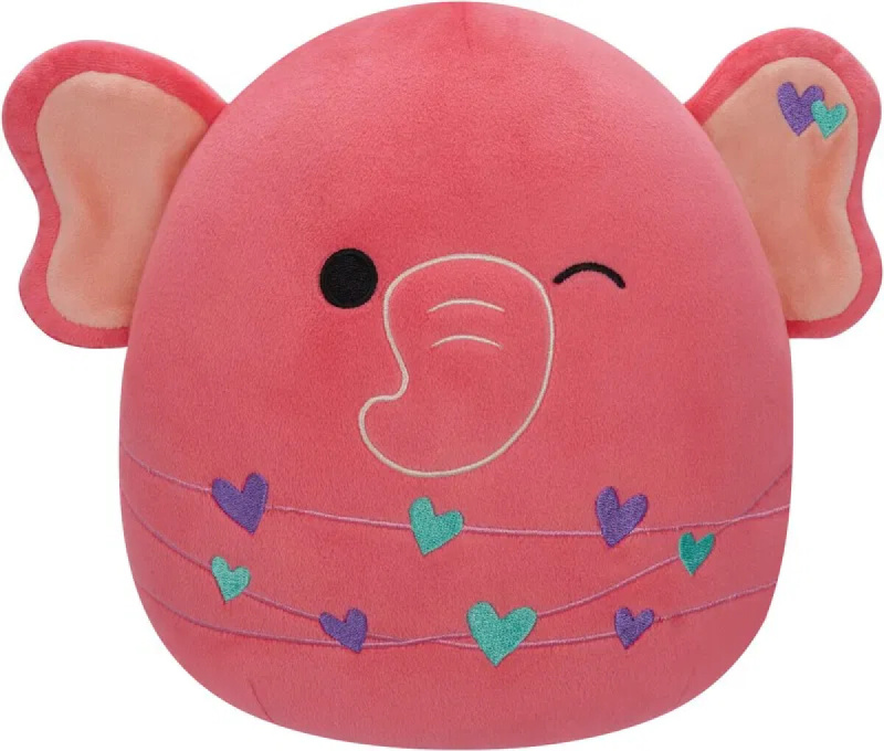SQUISHMALLOWS Růžový slon - Kyla, 13 cm
