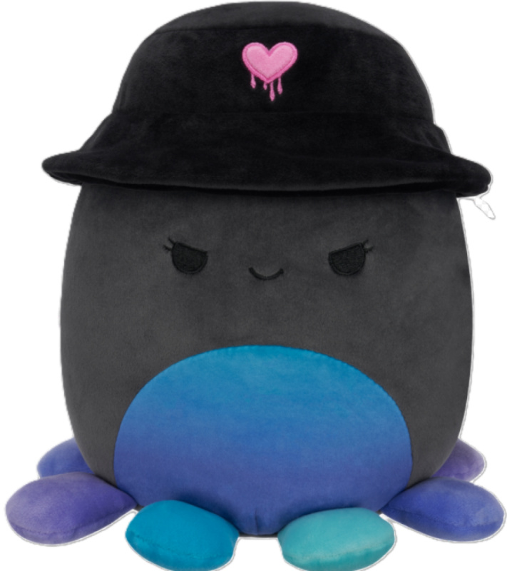 SQUISHMALLOWS Chobotnice s kloboukem - Yoko, 13 cm