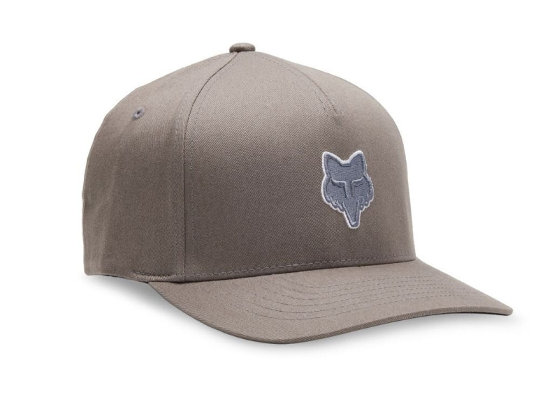 Fox kšiltovka Head Flexfit Steel Grey | Šedá | Velikost S/M