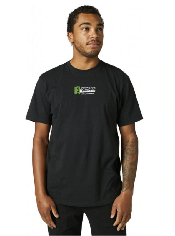 Fox pánské tričko X Kawi Prem Ss Black | Černá | Velikost L