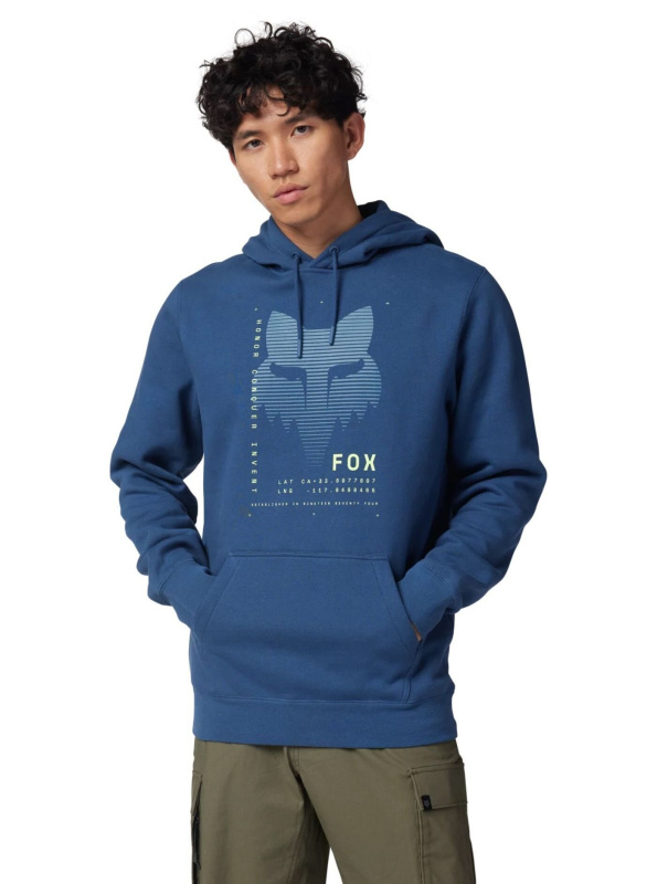 Fox pánská mikina Dispute Fleece Po Indigo | Modrá | Velikost XL