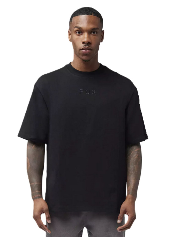 Fox pánské tričko Wordmark Ov Ss Black | Černá | Velikost M | 100% bavlna