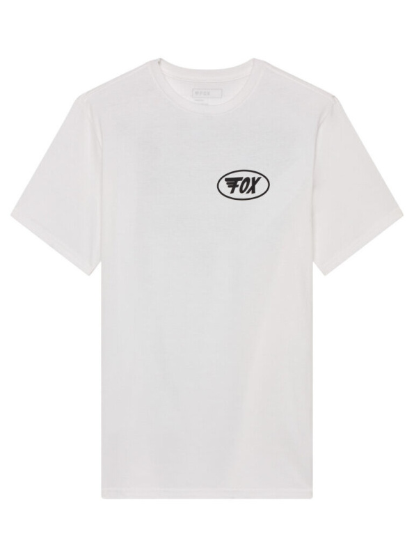 Fox pánské tričko Wing Ss Prem Optic White | Bílá | Velikost M