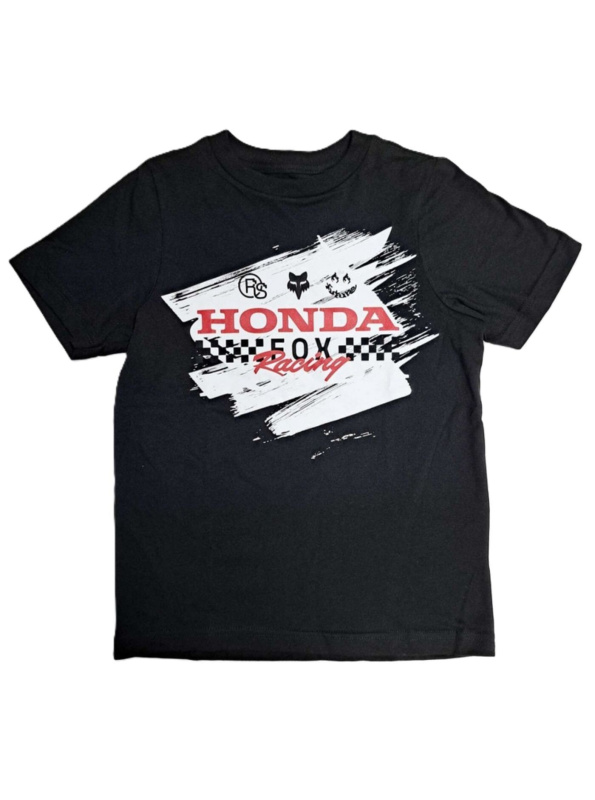 Fox dětské tričko X Honda Ss Black | Černá | Velikost M | 100% bavlna